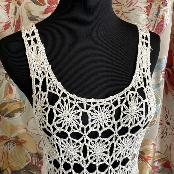 Beige Croquet Tank Dress by NETWORK RAFALE, size S/M - Picture 2 of 6